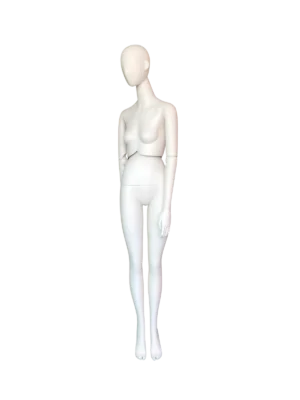 Maniquí de exhibición de cuerpo completo femenino blanco mate premium xintu con brazos ajustables, cintura giratoria y ángulo de 2 pulgadas. Maniquí de cuerpo completo femenino xintu premium blanco mate, brazos ajustables, cintura giratoria e inclinada