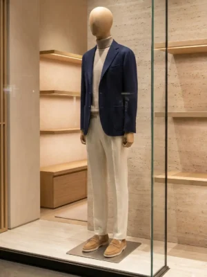 布製マネキンディスプレイ 高級小売店向けディスプレイ用、木製アーム付き特注ファブリックマネキン