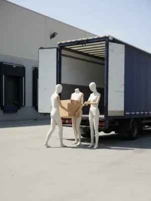 Delivery and export support for custom mannequin orders